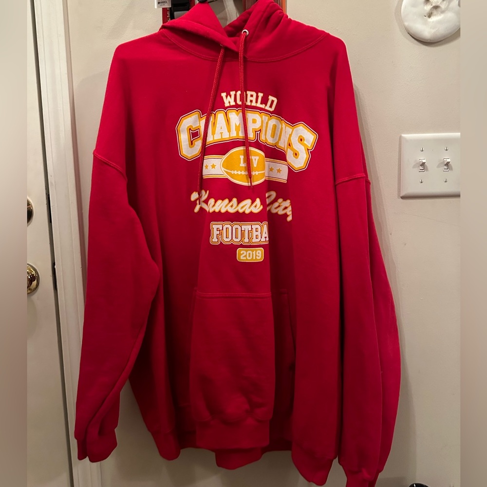 Kansas City World Champions hoodie.  Size 3XL